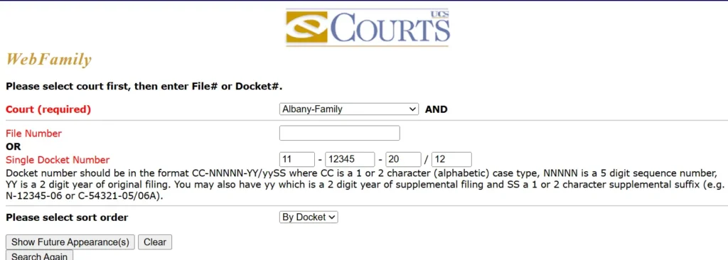 webfamily search